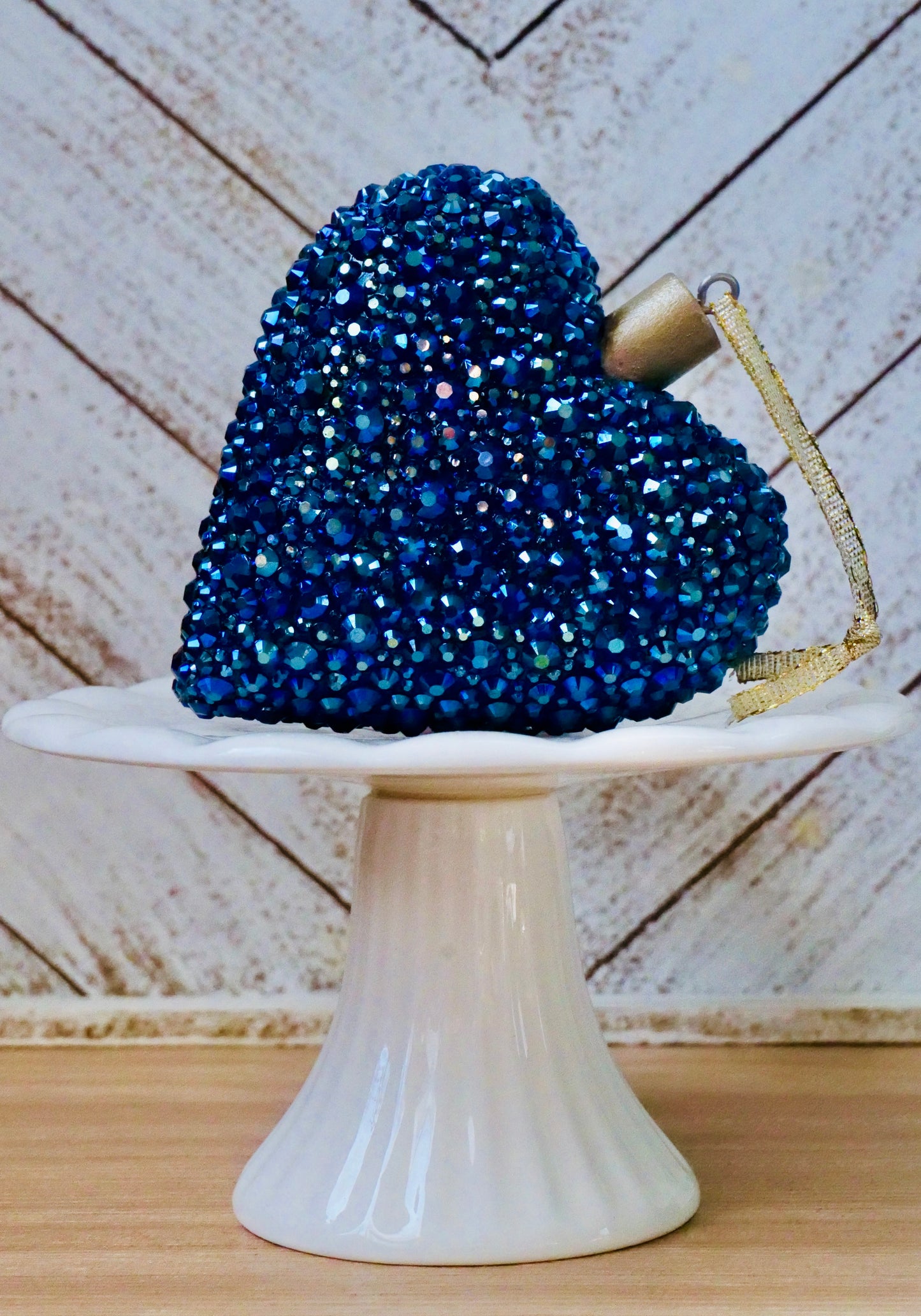 Rhinestoned Heart Ornament