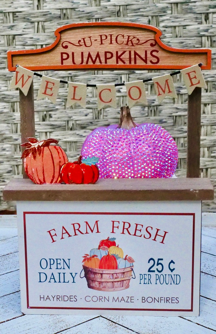 Glimmering Harvest Pumpkin- 3.5 Inches