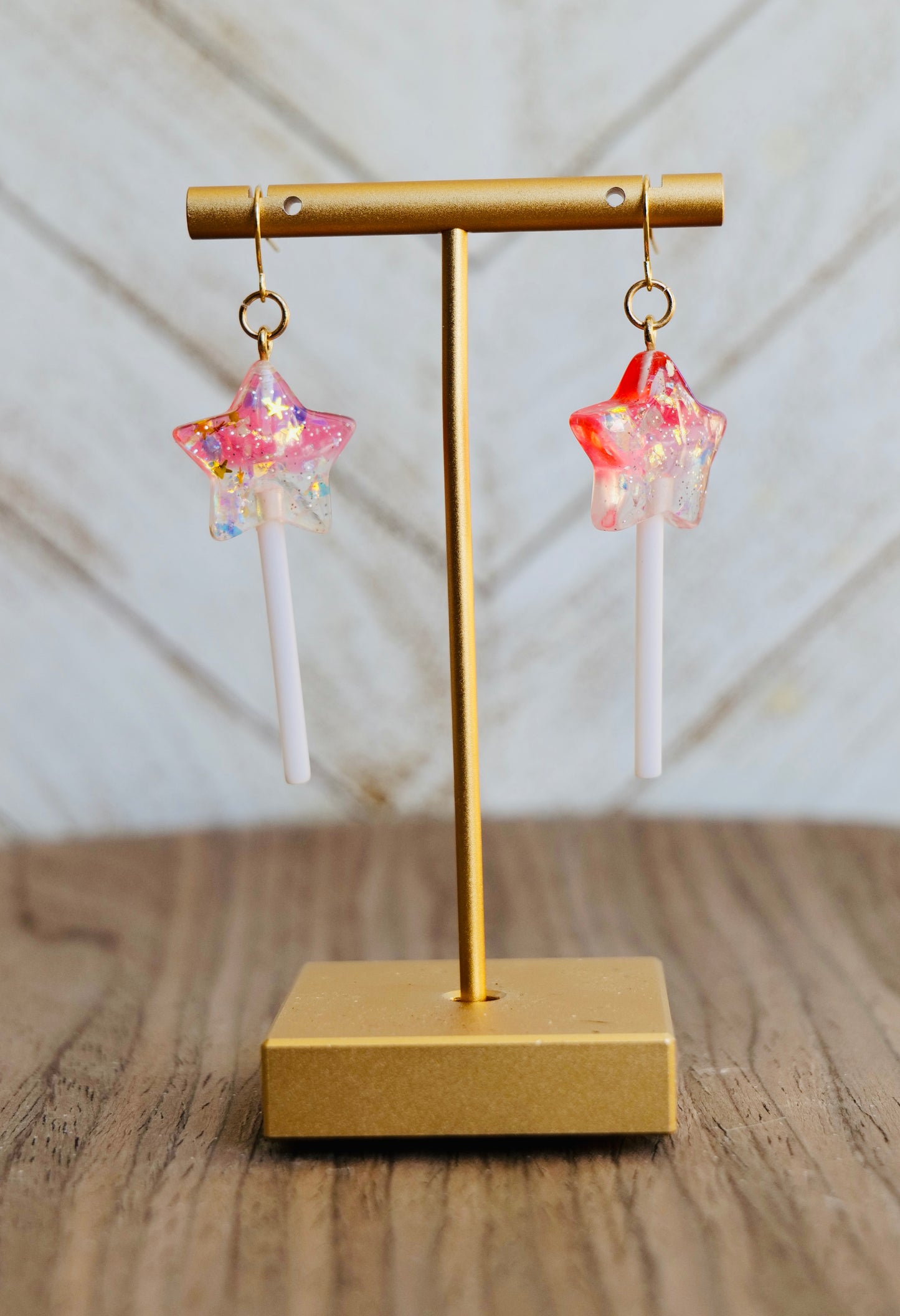 Star Confetti Lollipop Earrings