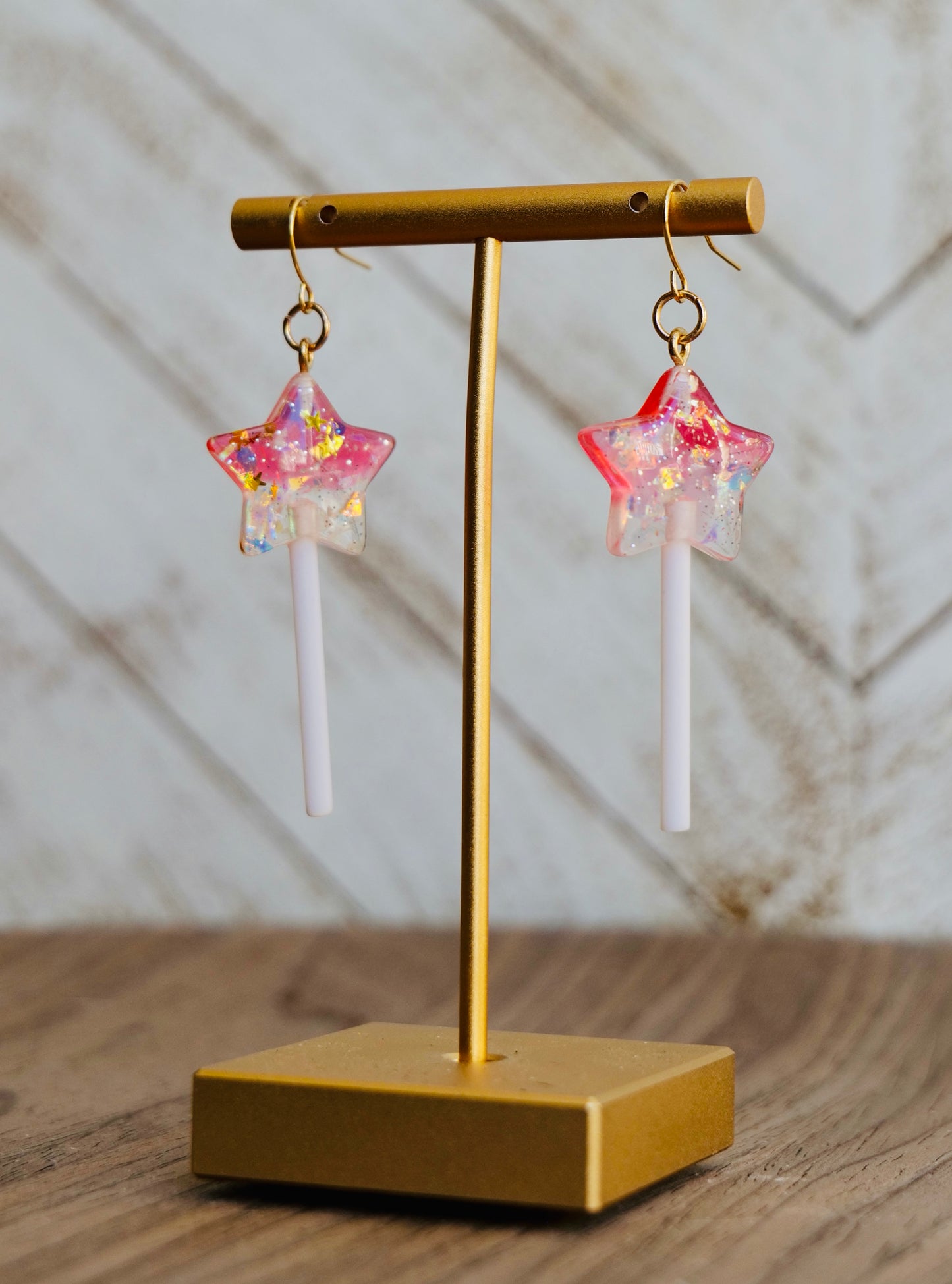 Star Confetti Lollipop Earrings