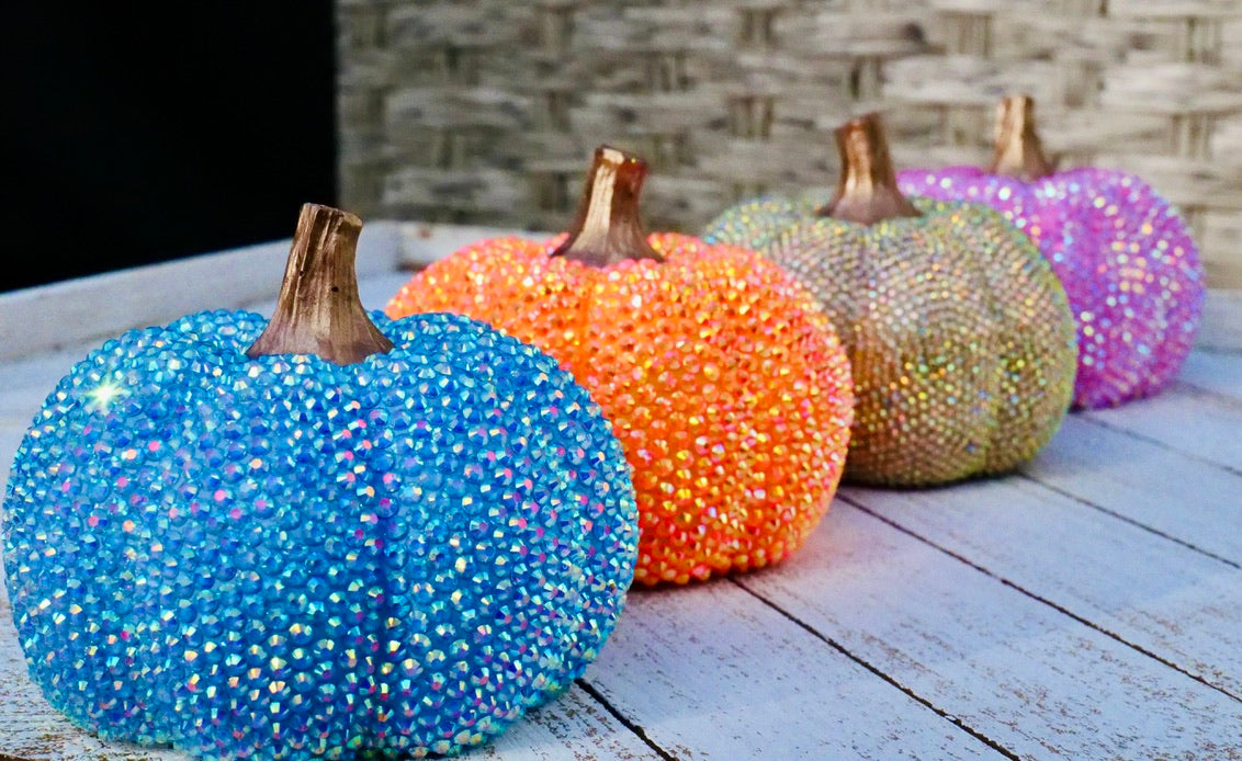 Glimmering Harvest Pumpkin- 3.5 Inches