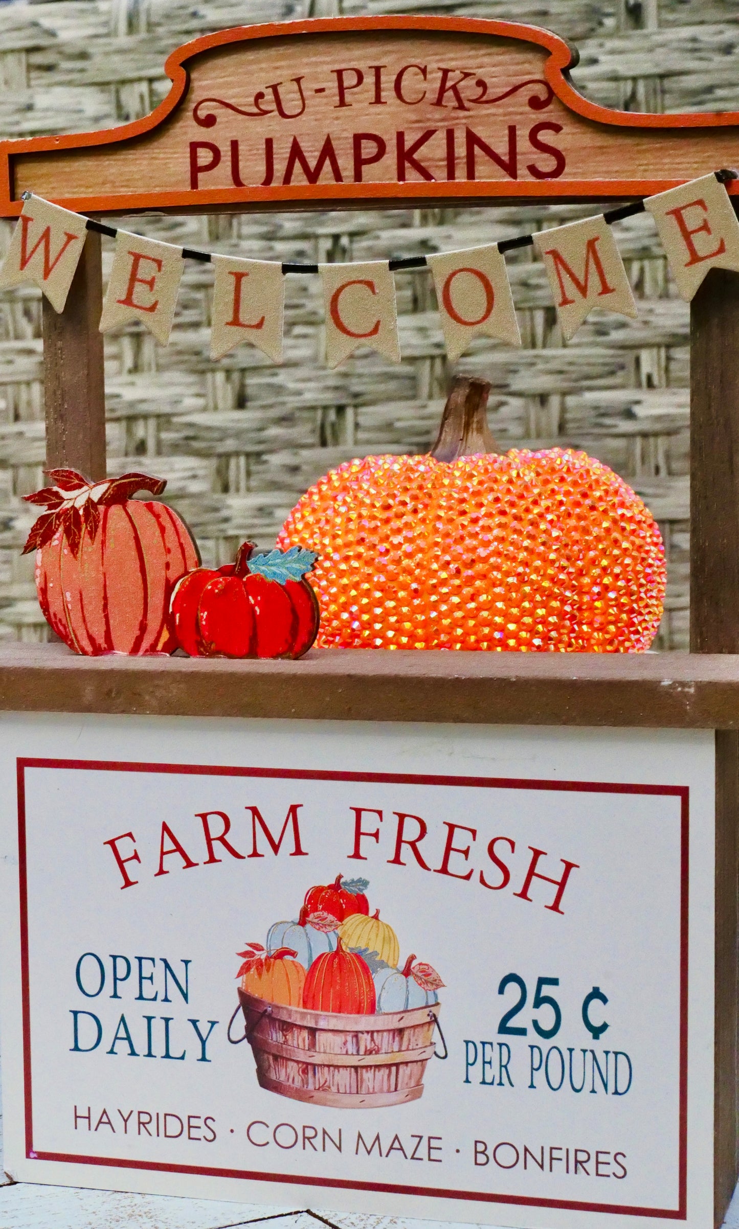 Glimmering Harvest Pumpkin- 3.5 Inches