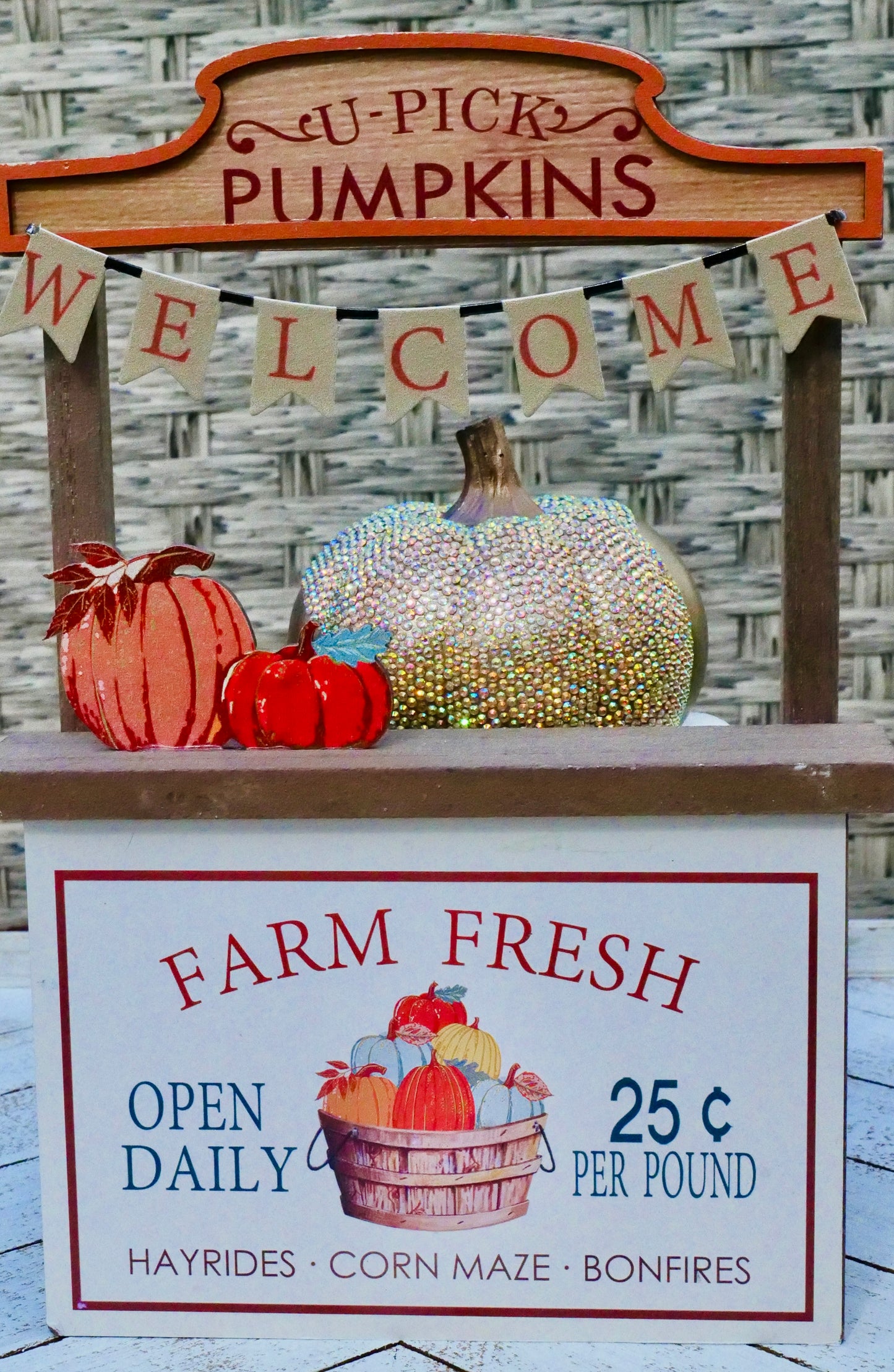 Glimmering Harvest Pumpkin- 3.5 Inches