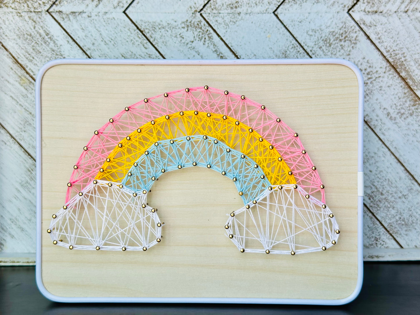 Rainbow Thread Art
