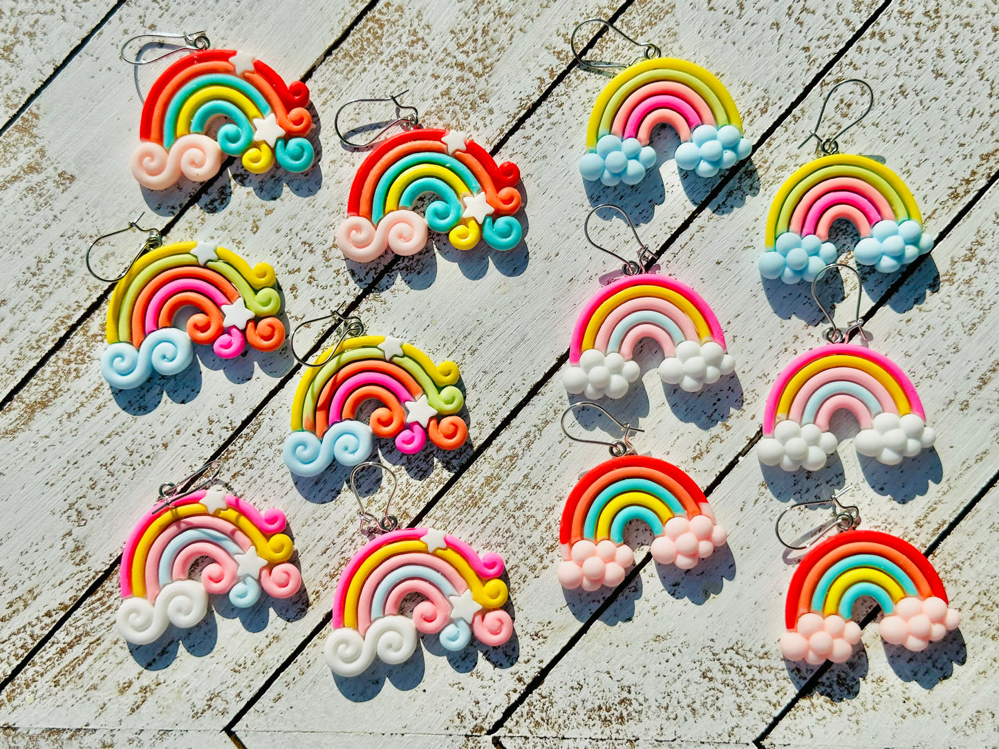 Rainbow Cloud Earrings
