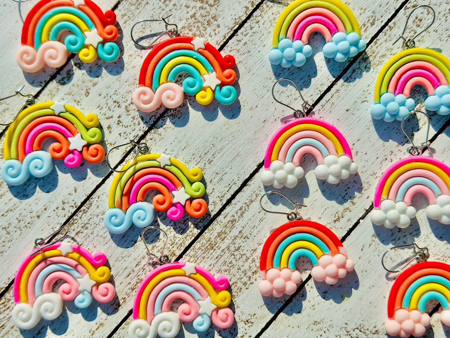 Rainbow Cloud Earrings