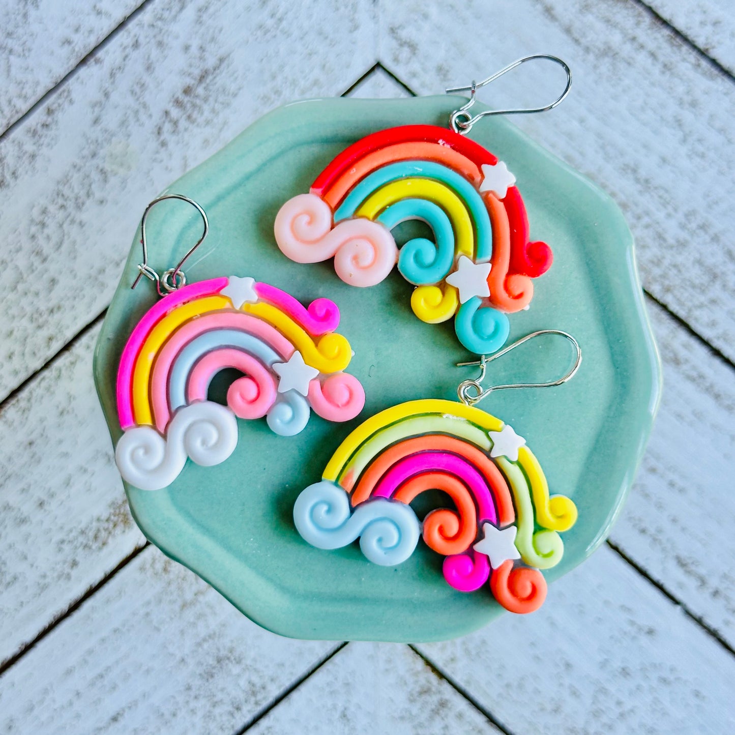 Rainbow Cloud Earrings