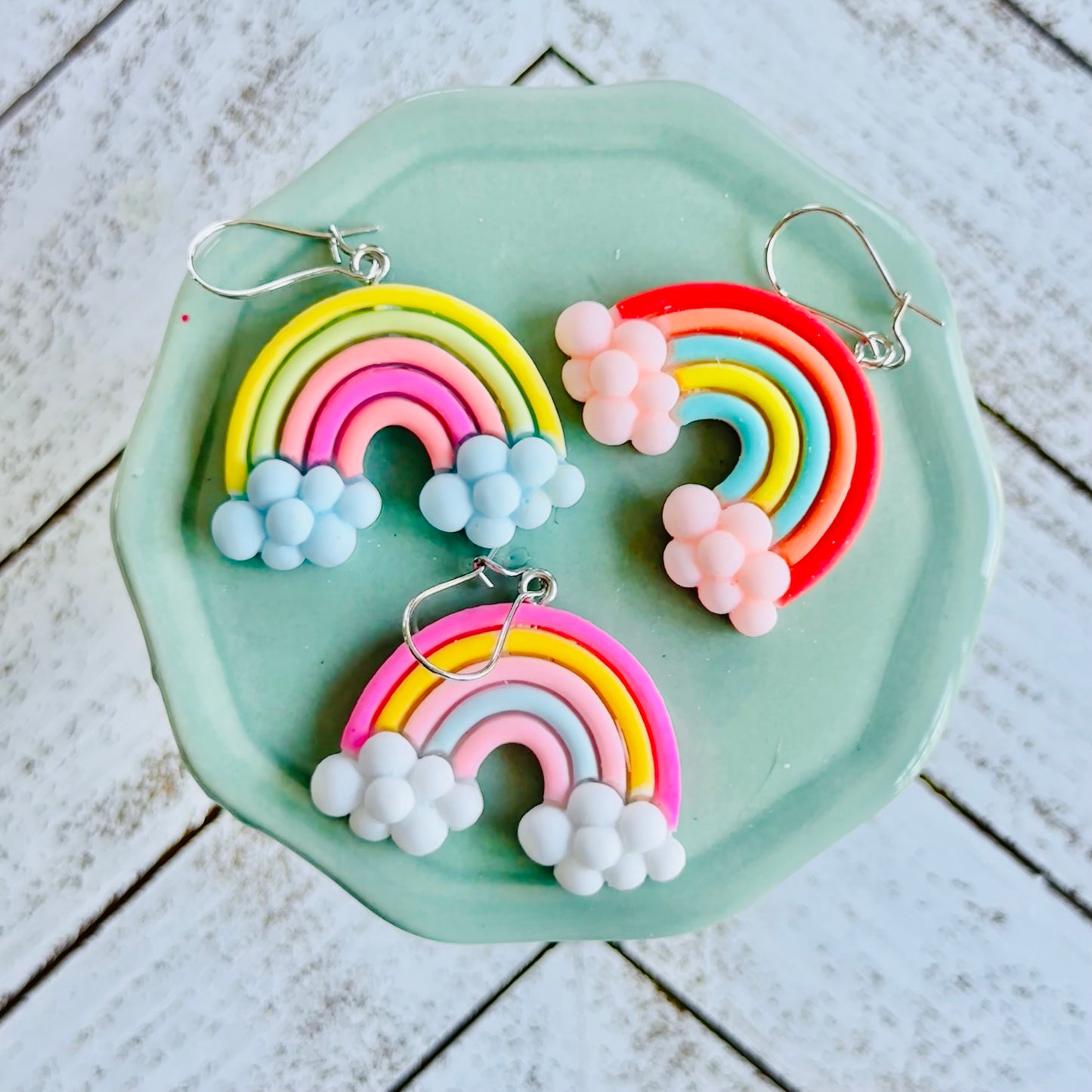 Rainbow Cloud Earrings
