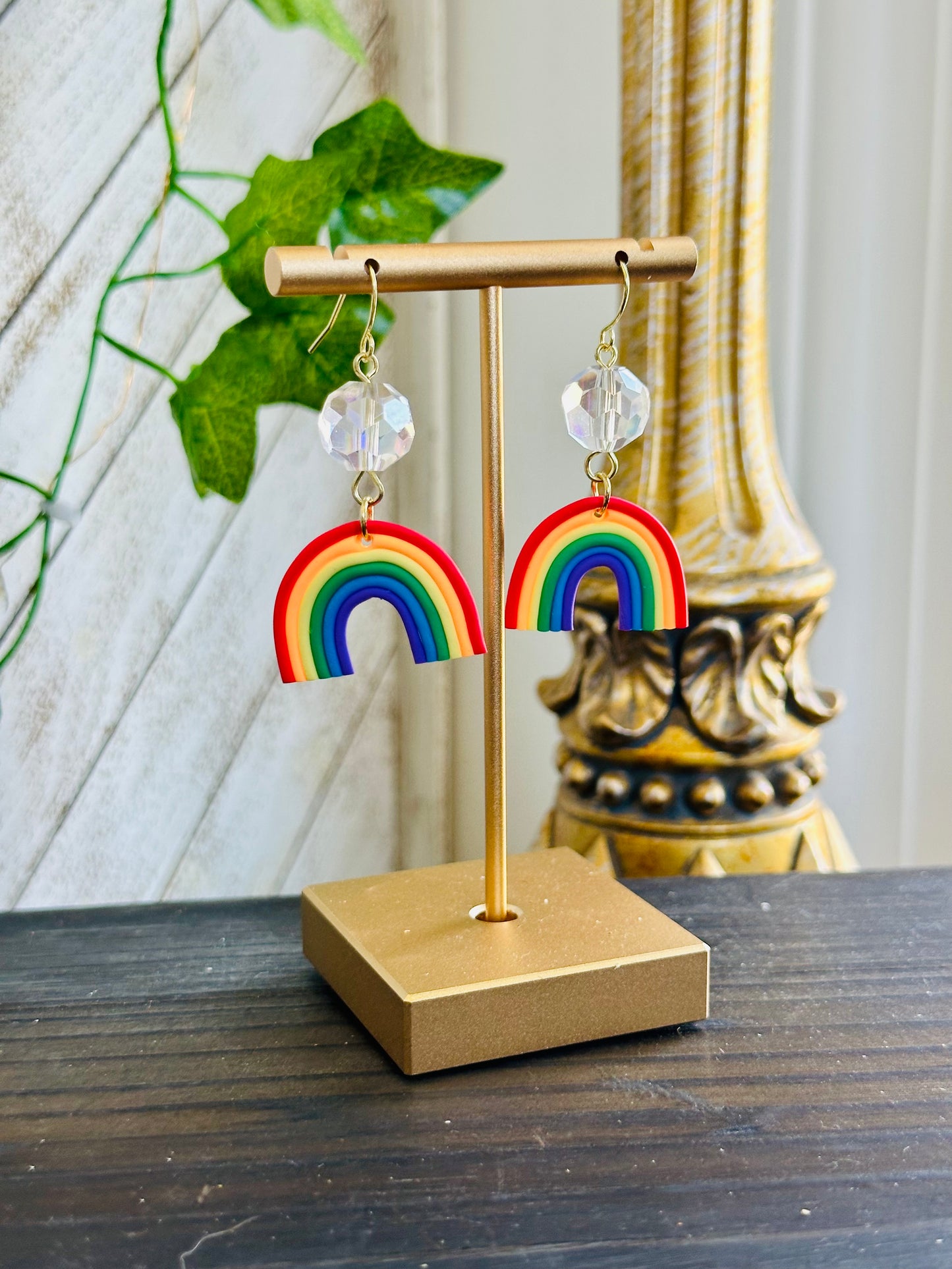 Rainbow Dome Earrings
