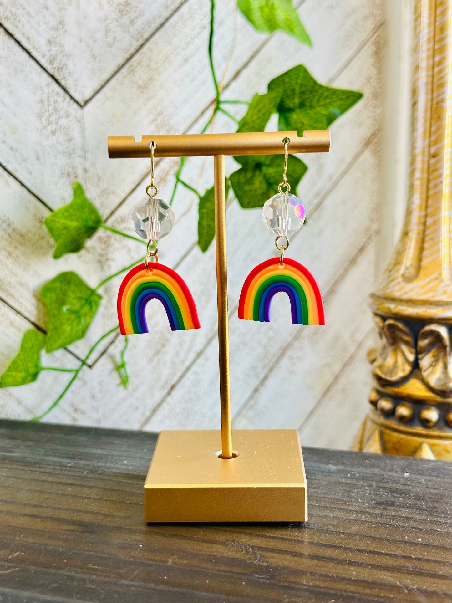 Rainbow Dome Earrings