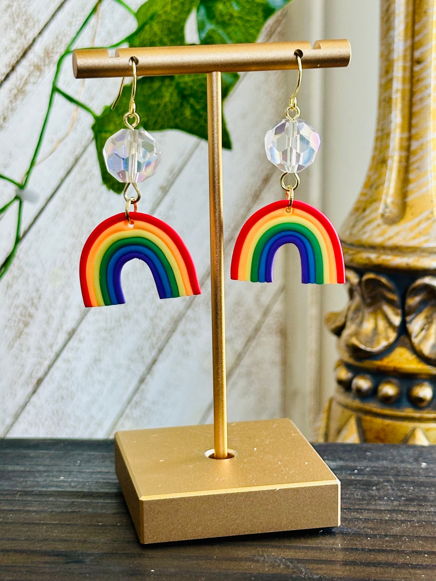 Rainbow Dome Earrings