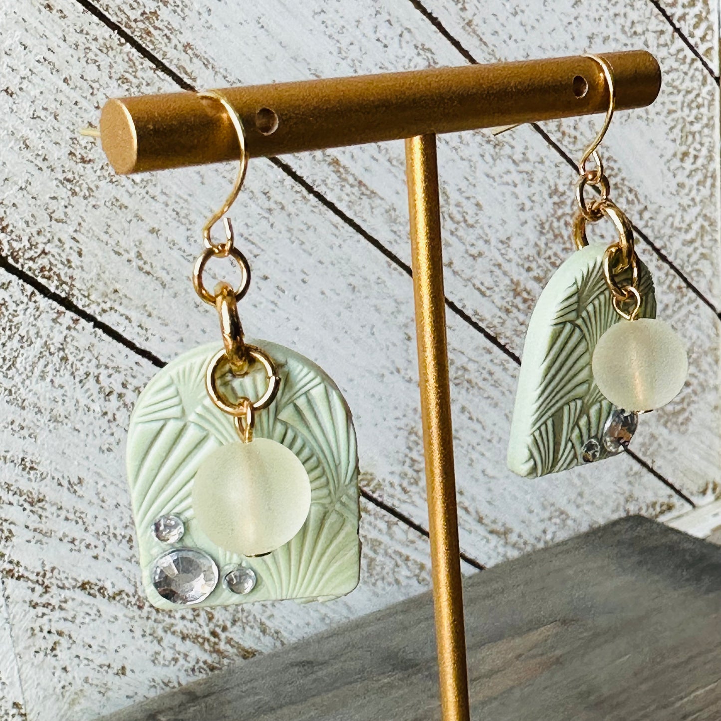 Green Arch Earrings