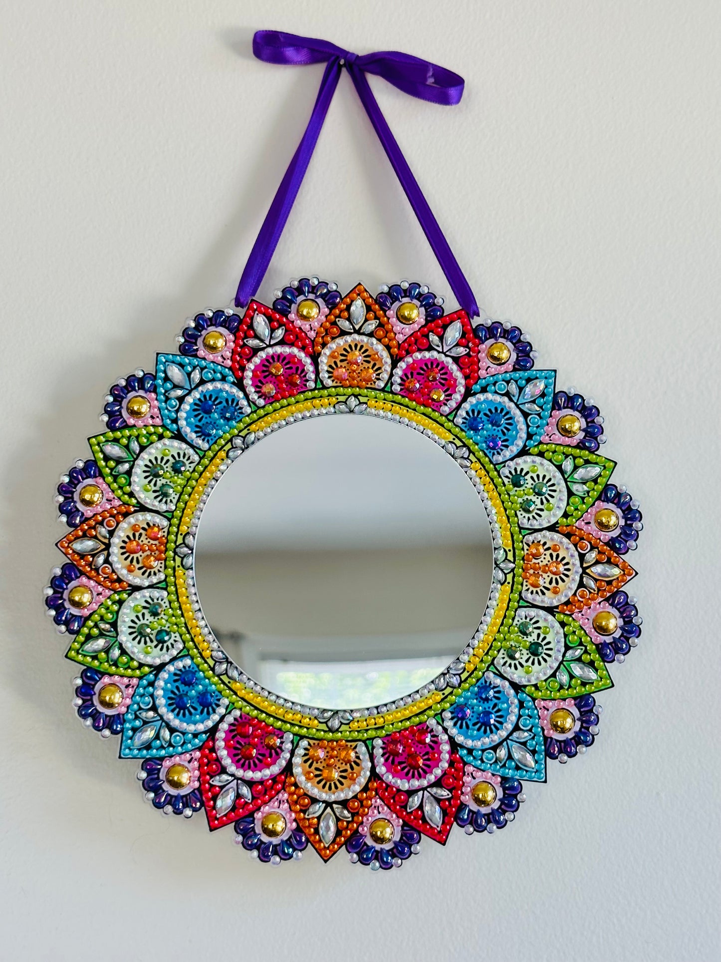 Rainbow Boho Mirror Decor