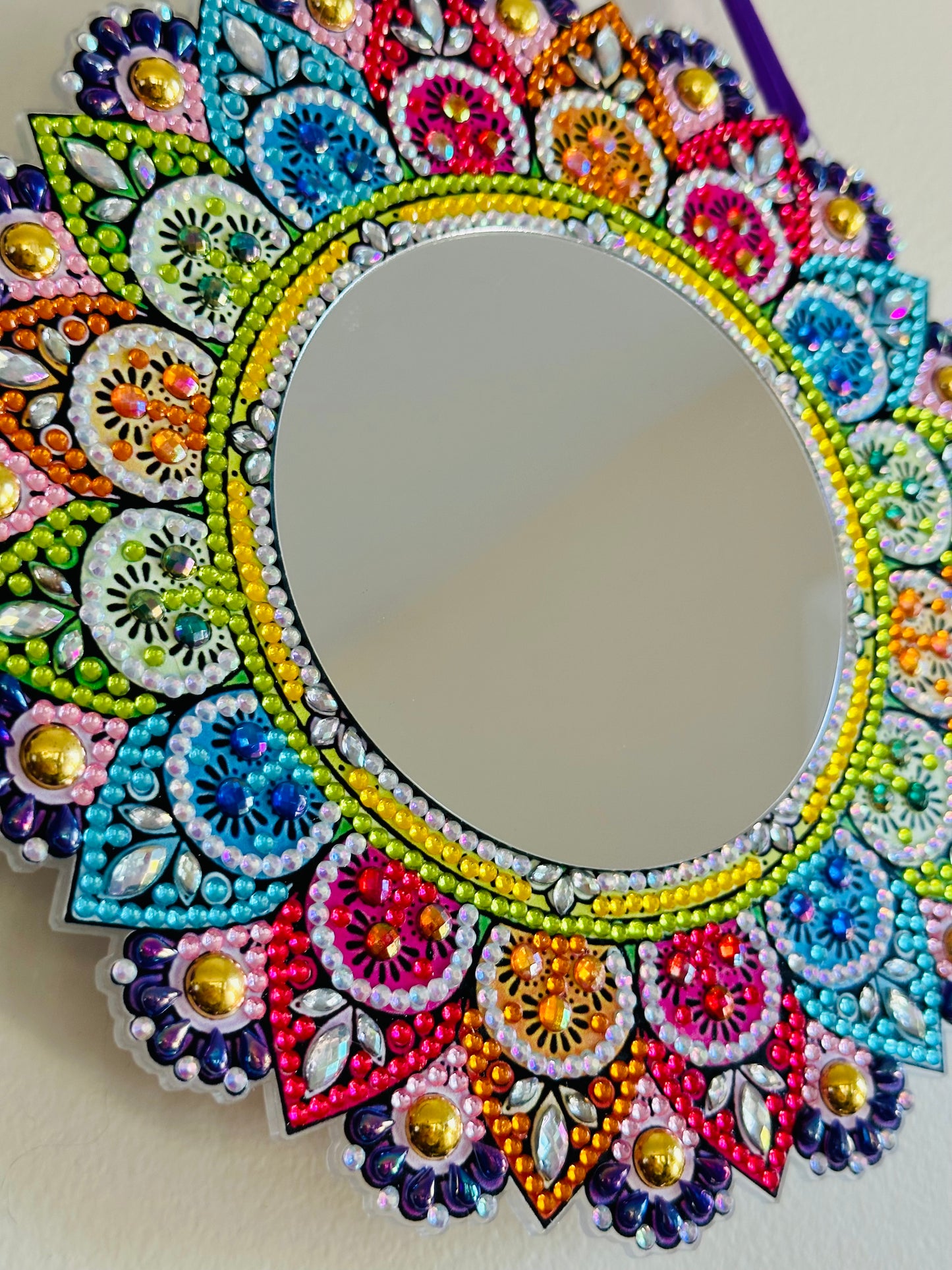 Rainbow Boho Mirror Decor