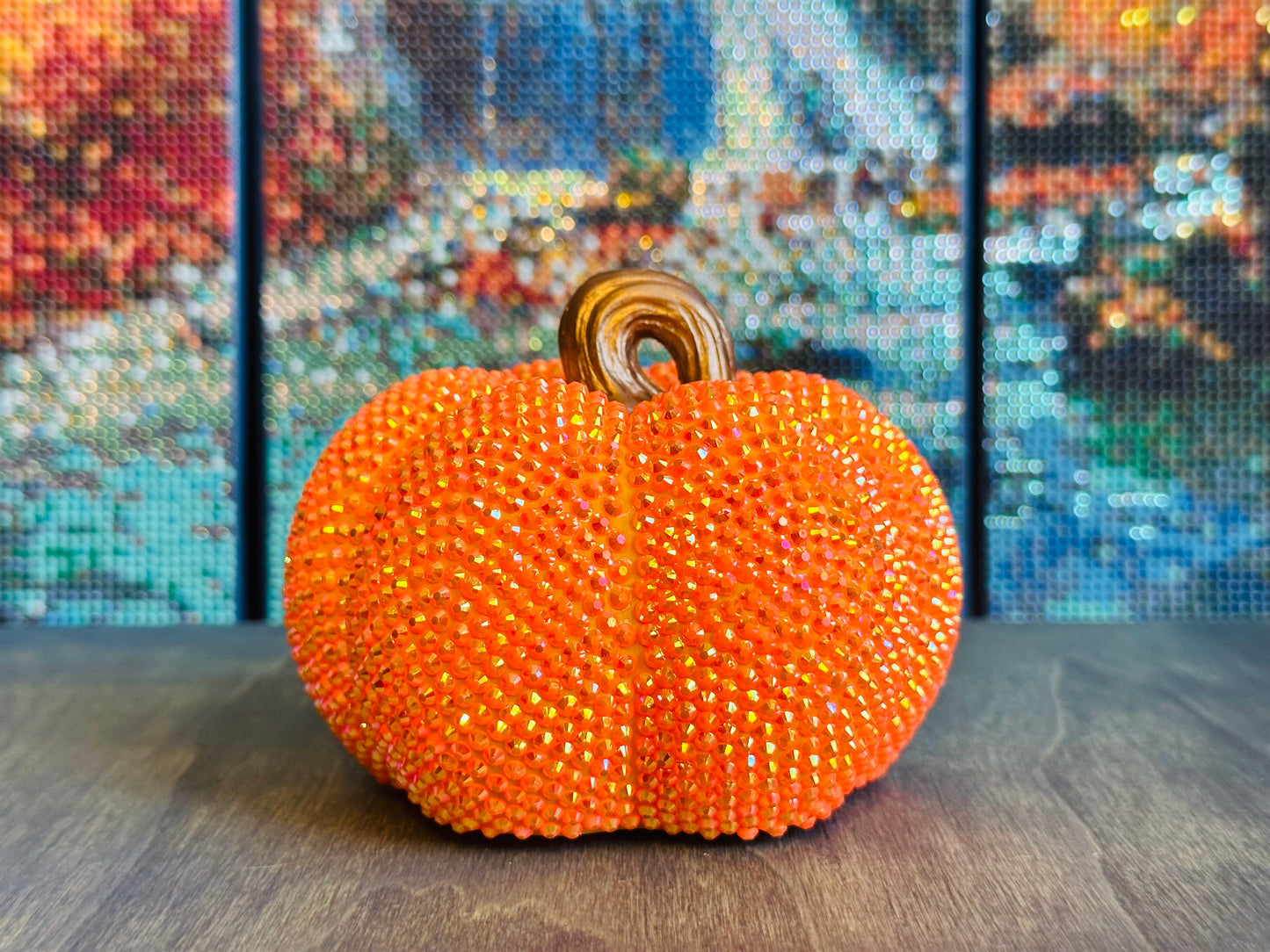 Glimmering Harvest Pumpkin- 4 Inches