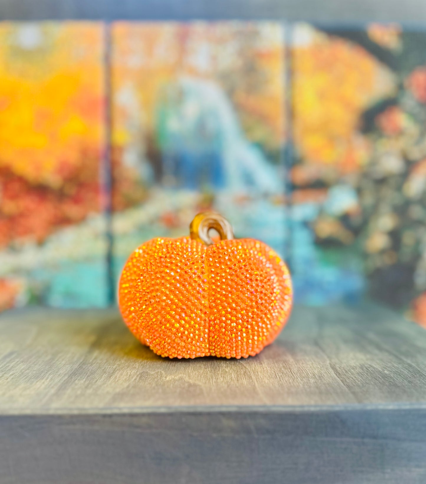 Glimmering Harvest Pumpkin- 4 Inches