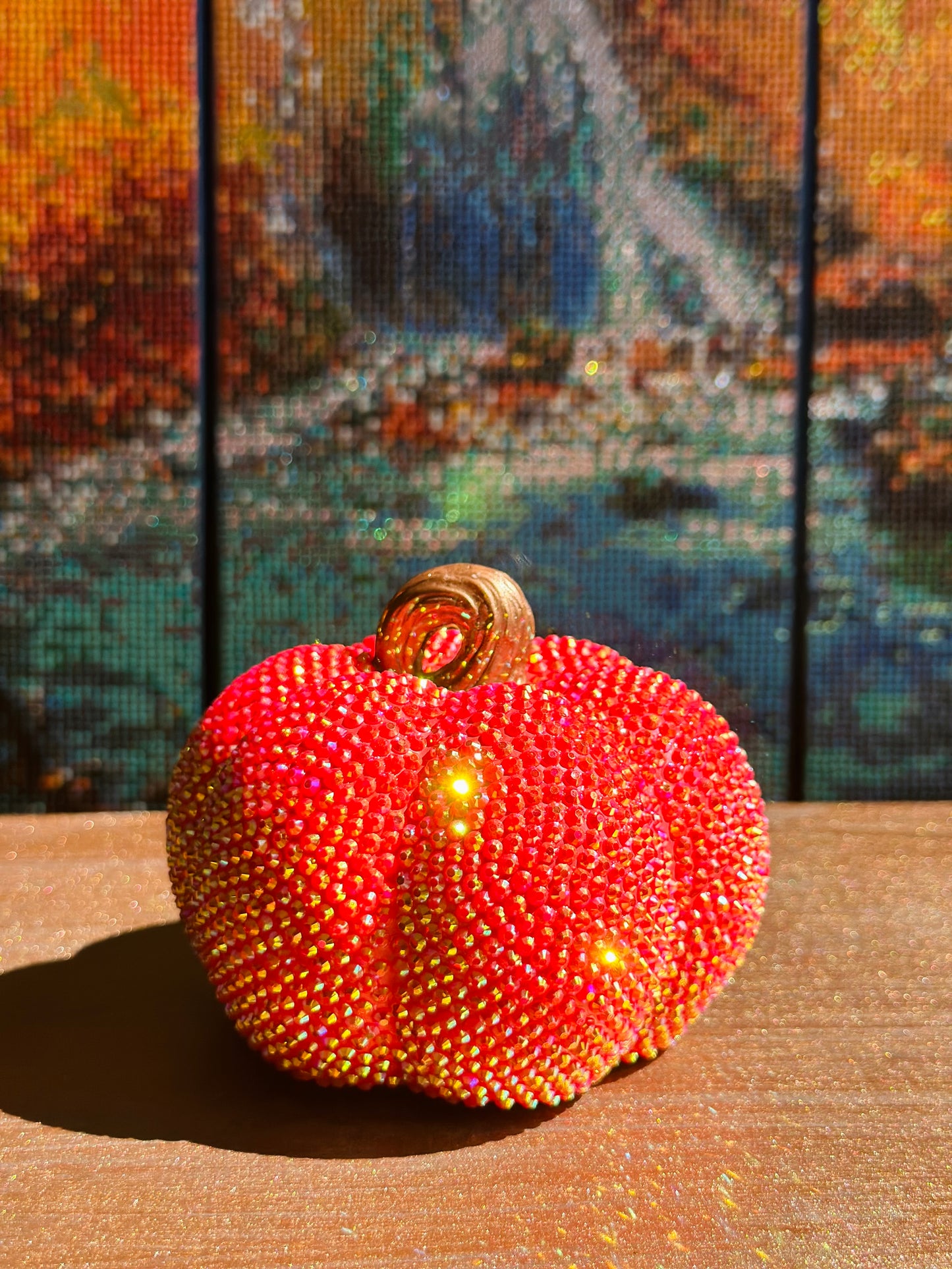 Glimmering Harvest Pumpkin- 4 Inches