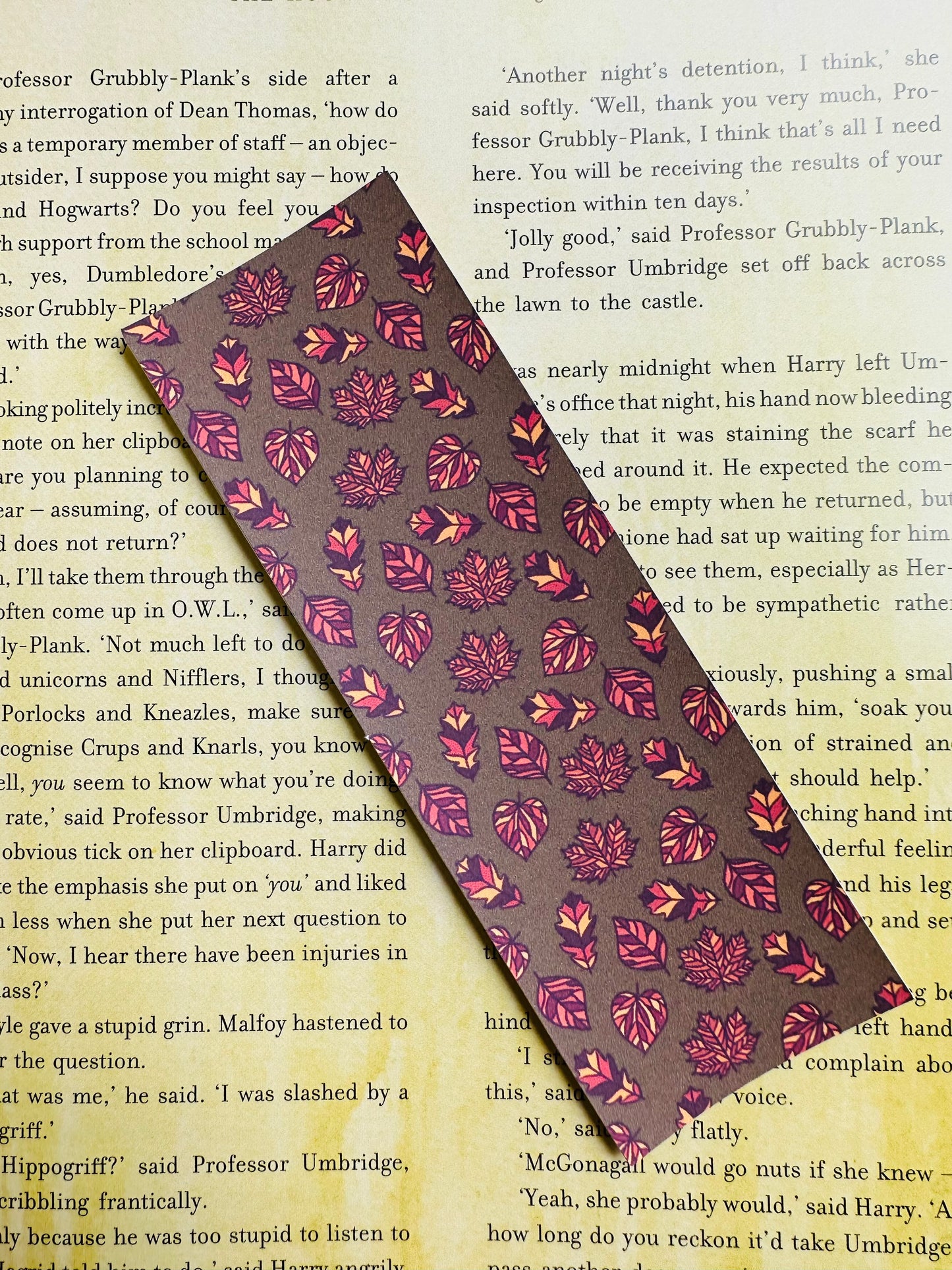 Fall Florals Bookmarks