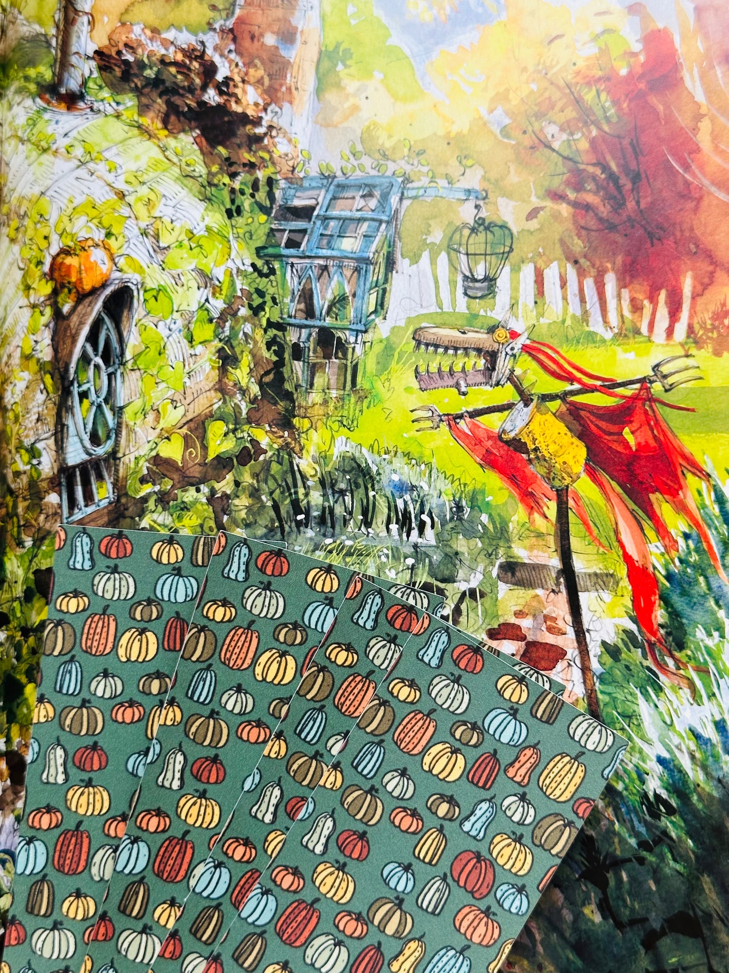 Fall Florals Bookmarks