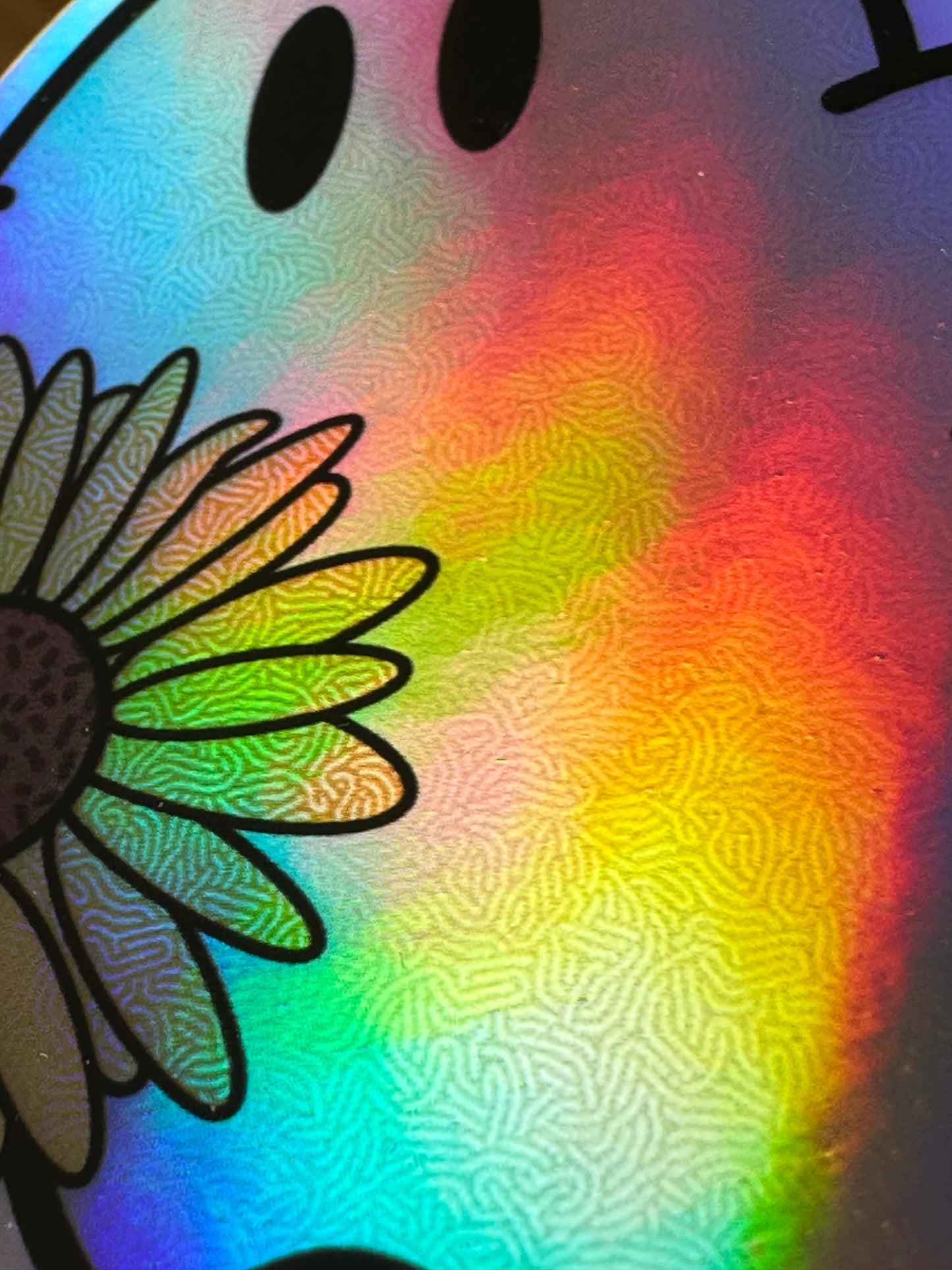 Holographic Ghost Sticker