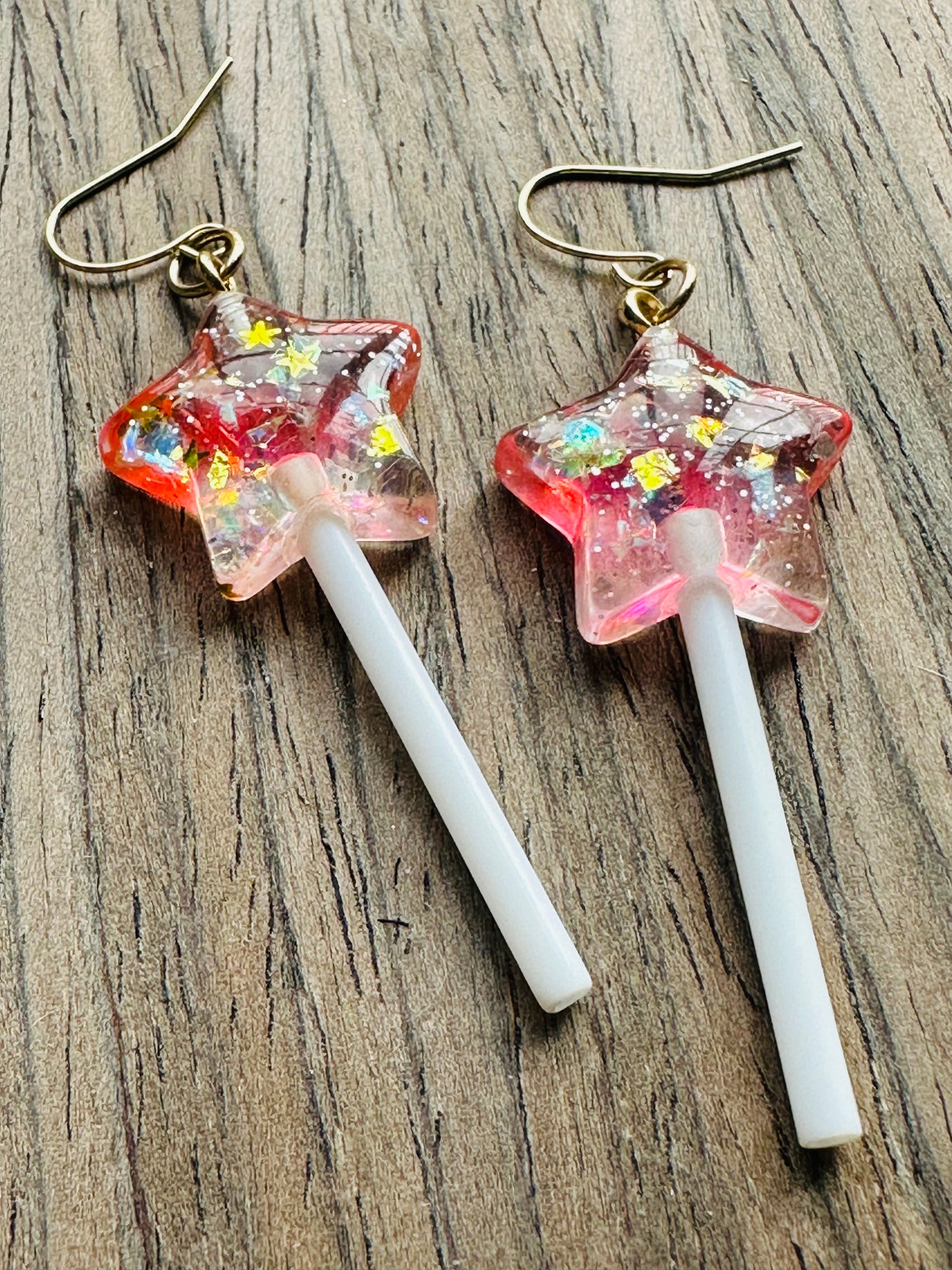 Star Confetti Lollipop Earrings