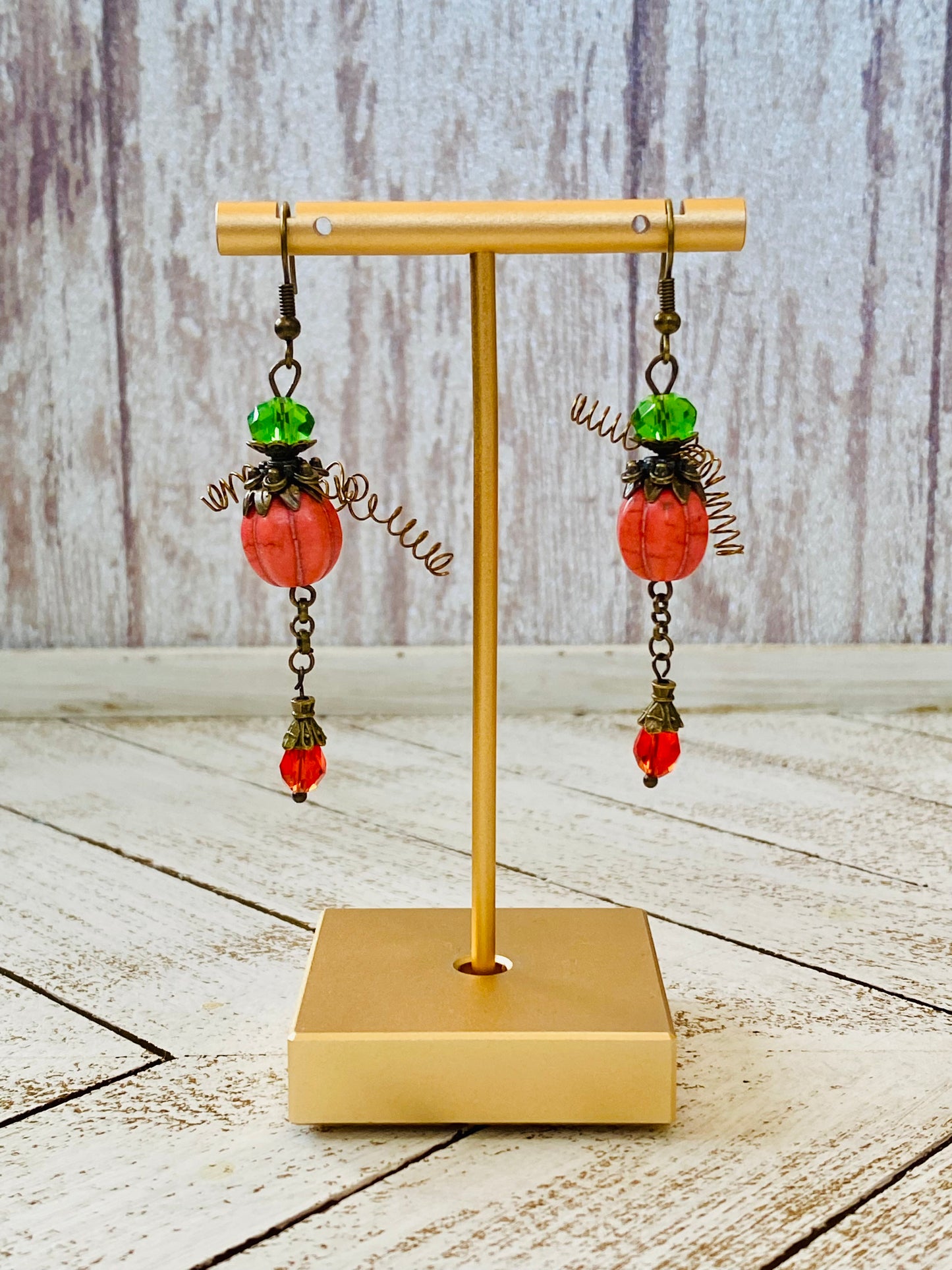 Funky Pumpkin Earrings