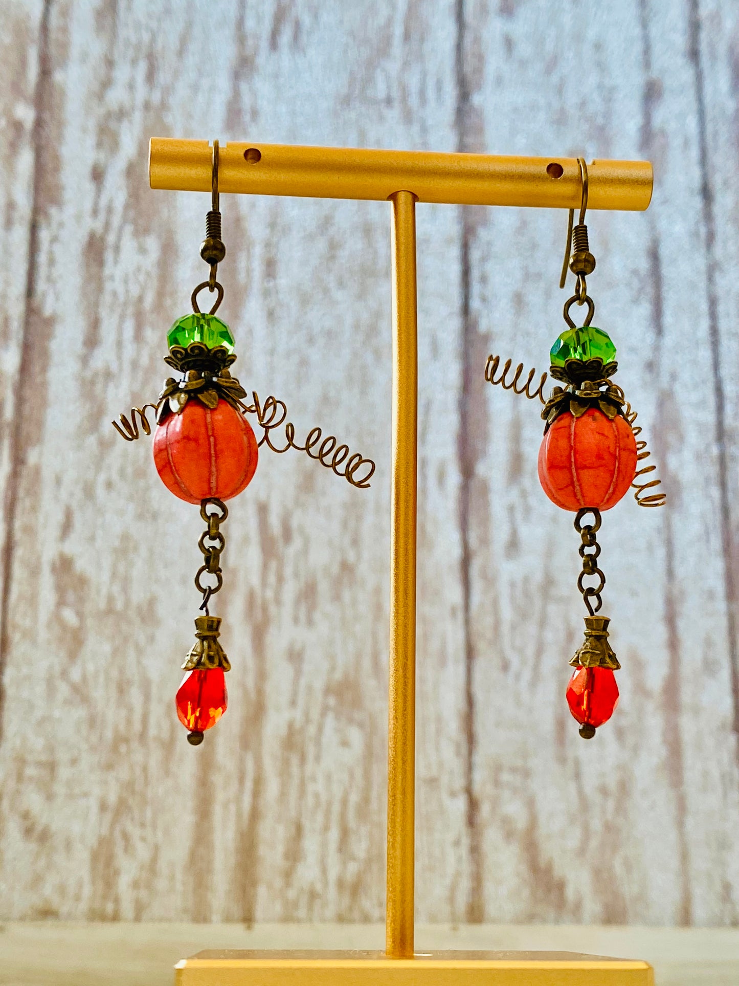 Funky Pumpkin Earrings