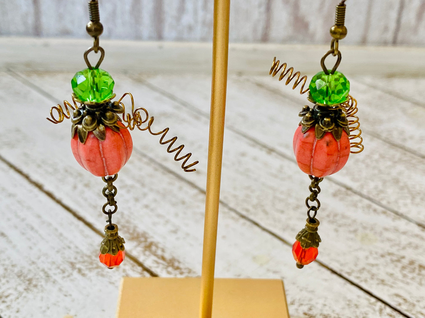 Funky Pumpkin Earrings