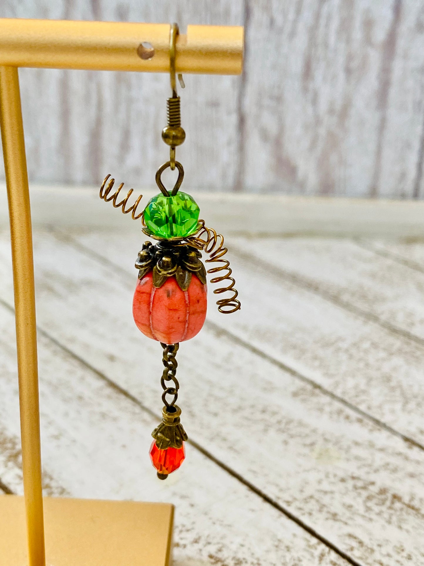 Funky Pumpkin Earrings