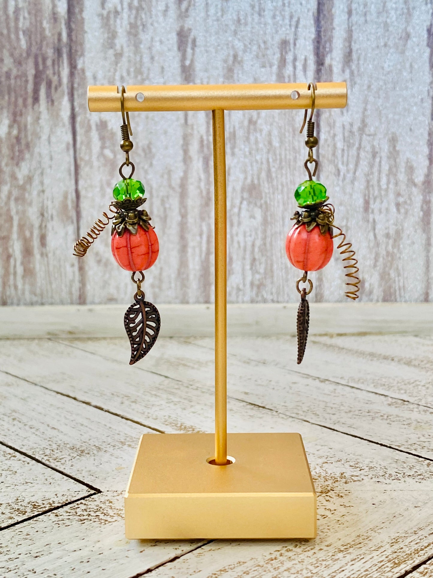 Funky Pumpkin Earrings