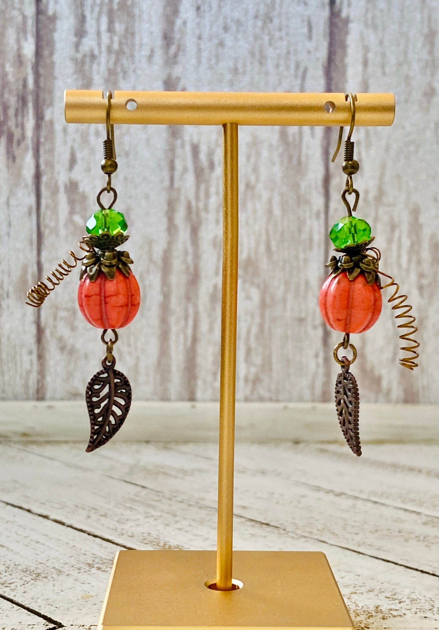 Funky Pumpkin Earrings