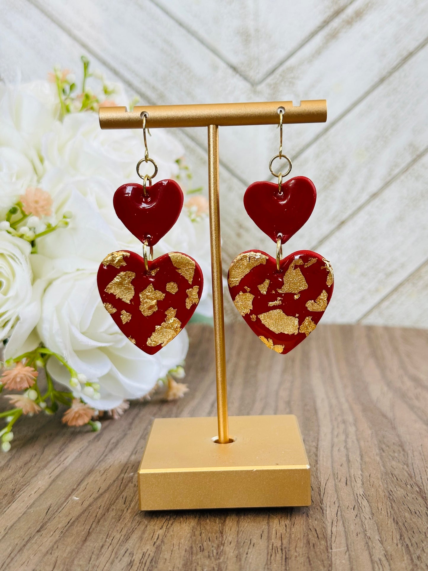 Dual Heart Earrings