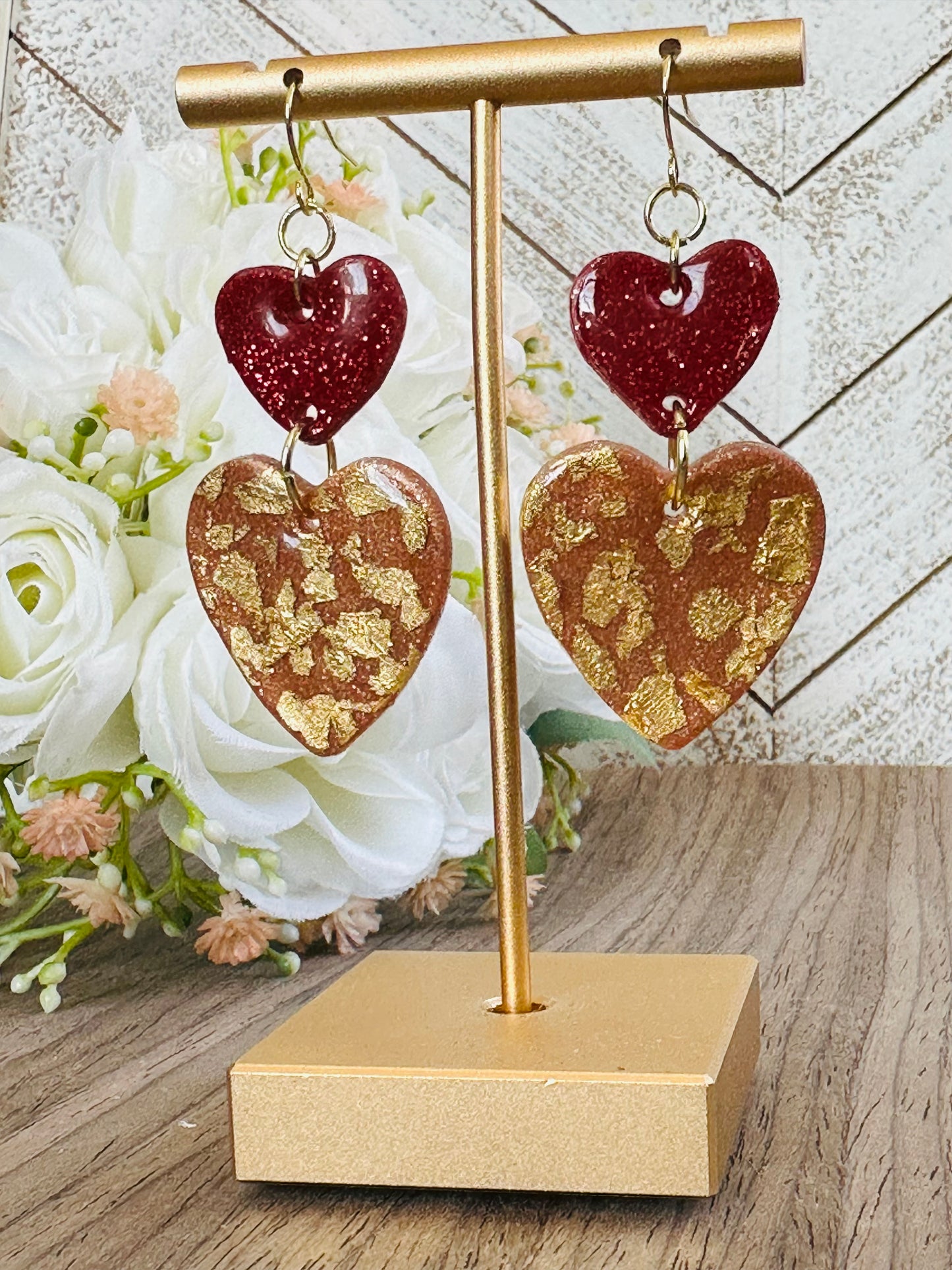 Dual Heart Earrings