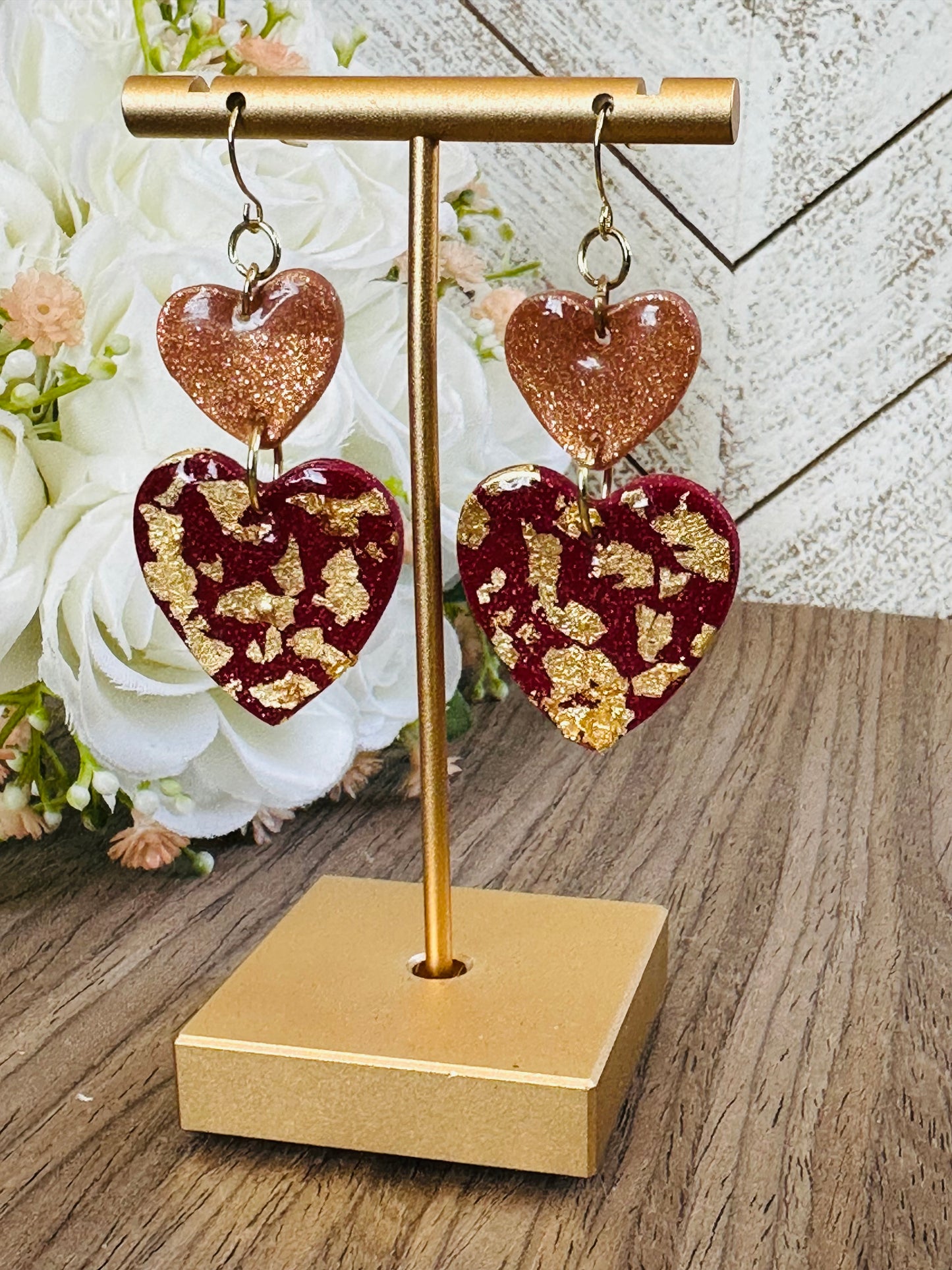 Dual Heart Earrings