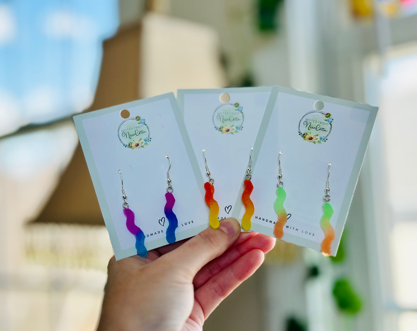 Gummy Worm Earrings