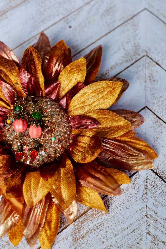 Funky Pumpkin Earrings
