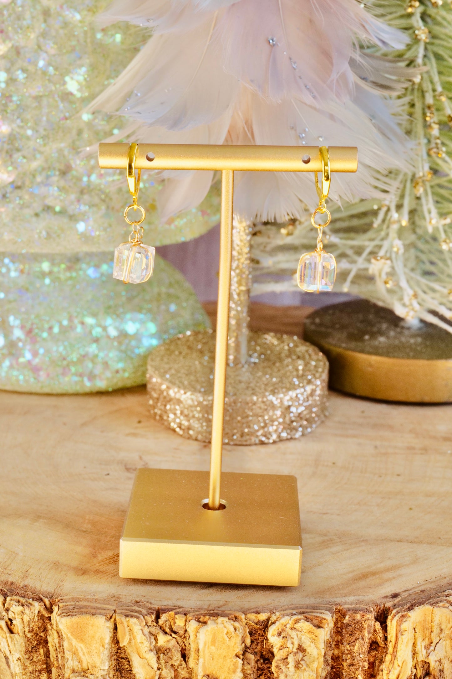 Elegant Present Box Earrings