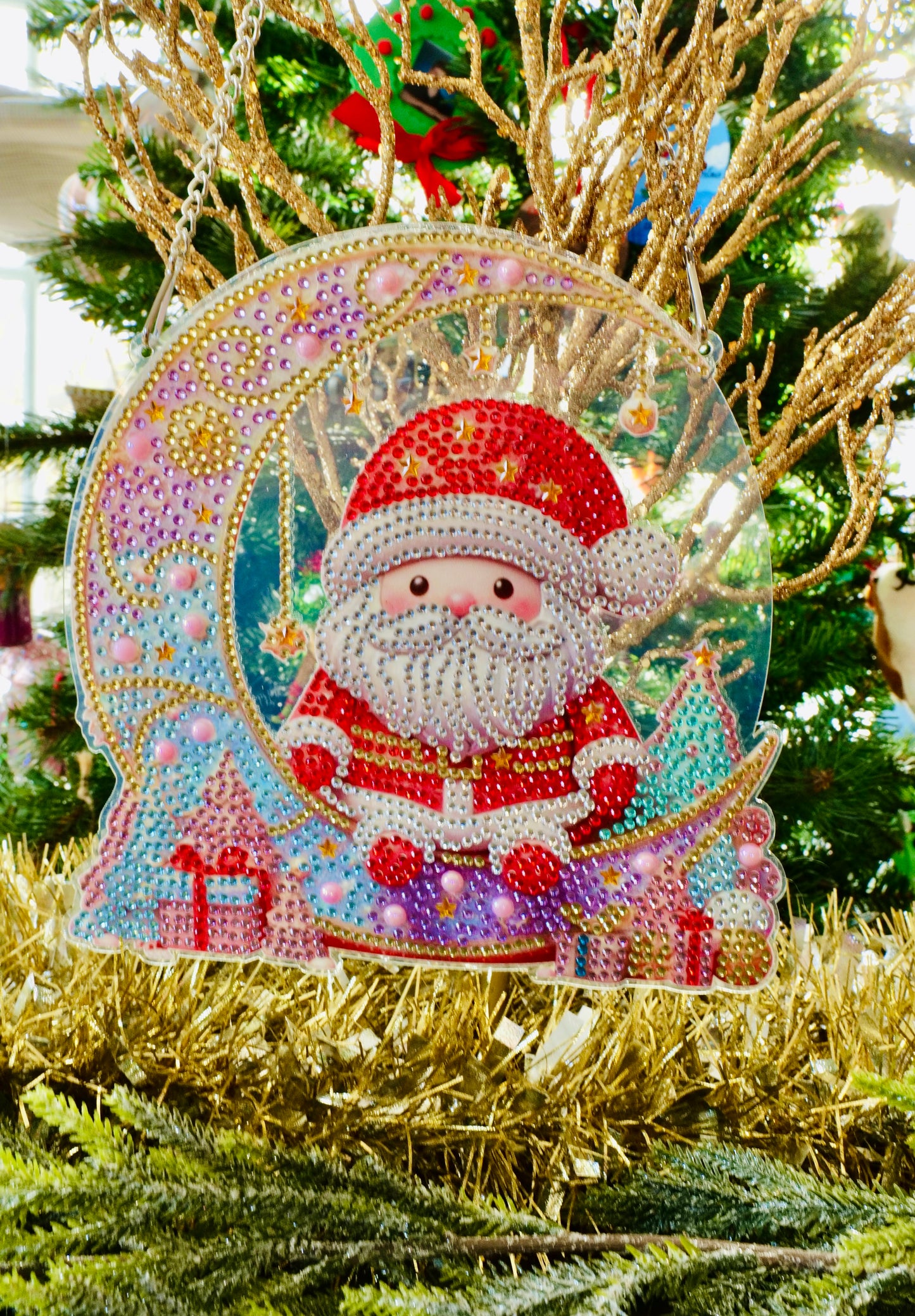 Hanging Santa Decoration