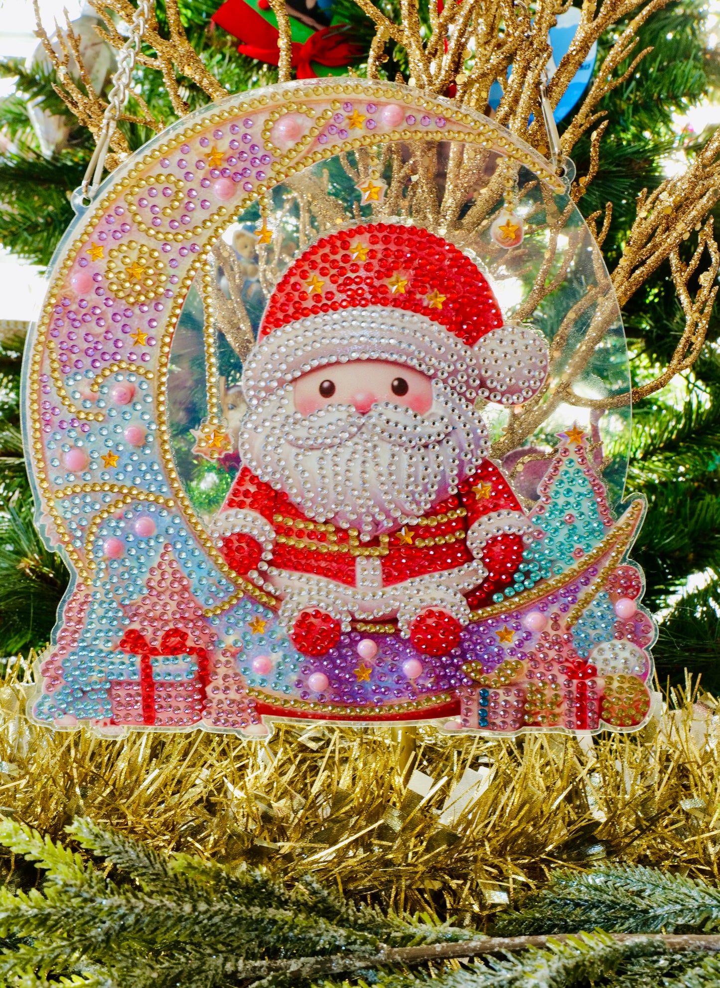 Hanging Santa Decoration