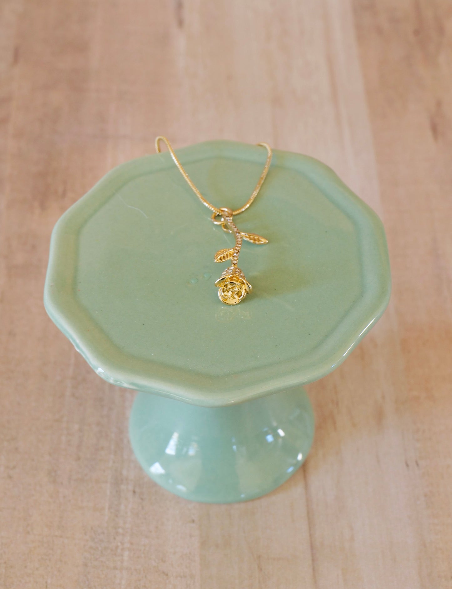 Golden Rose Necklace