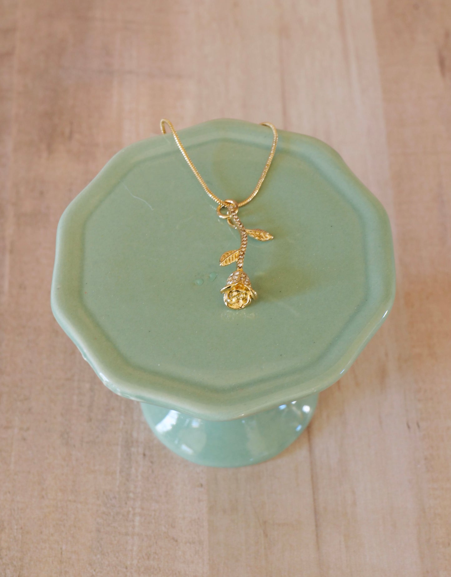 Golden Rose Necklace