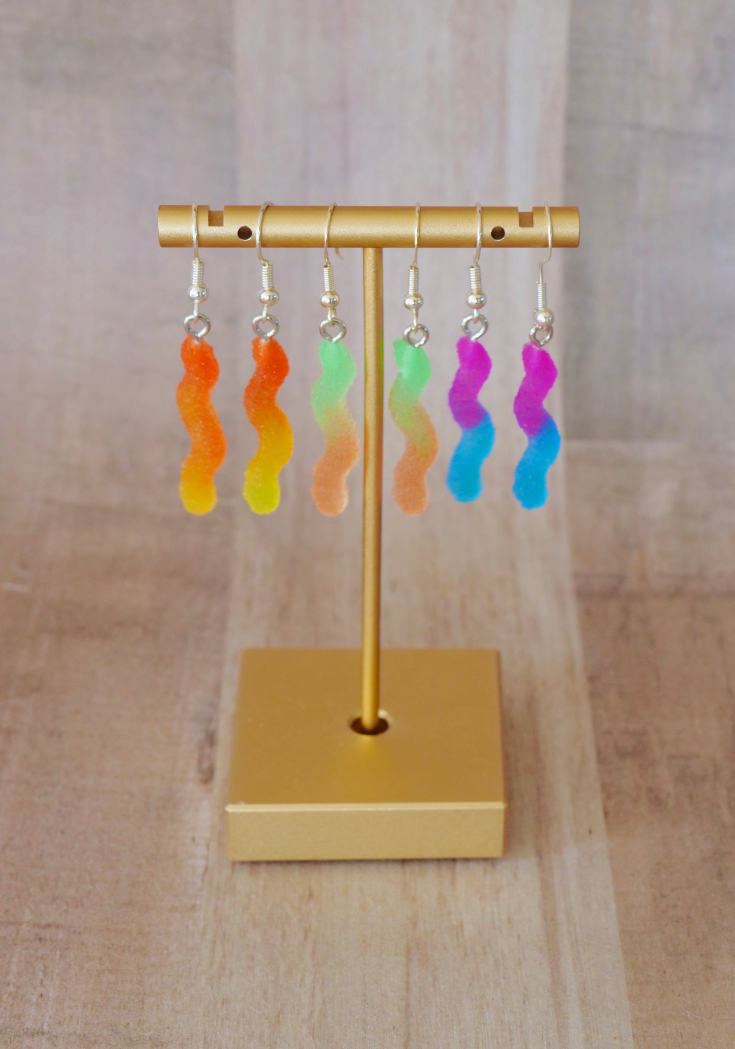 Gummy Worm Earrings