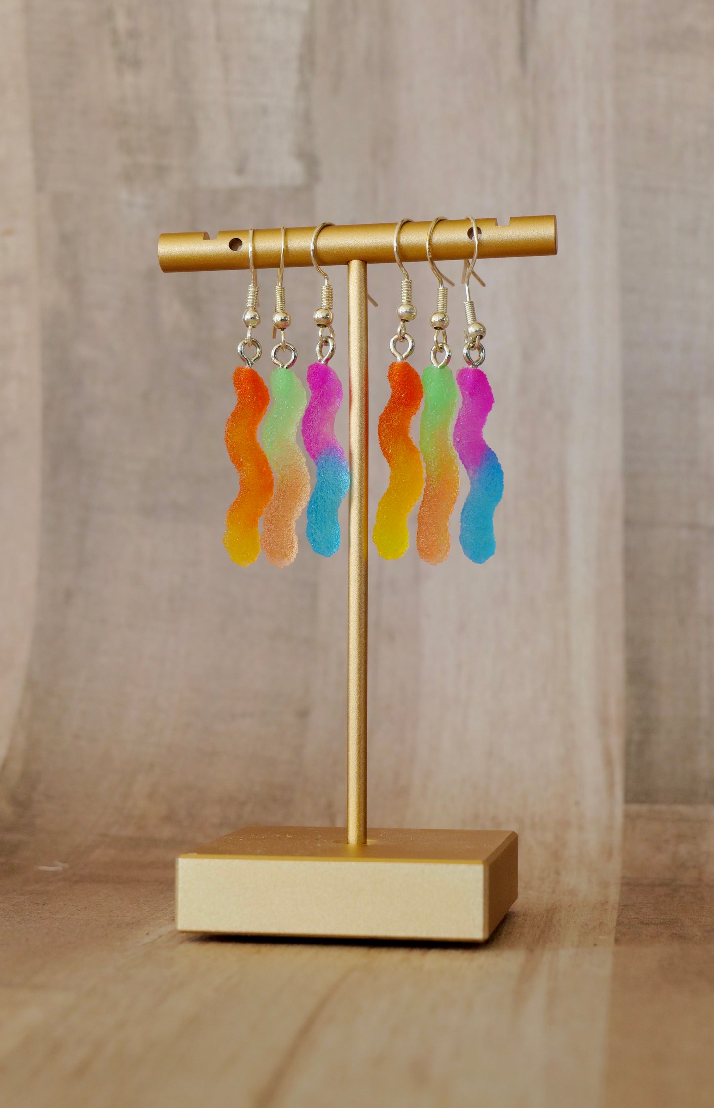 Gummy Worm Earrings