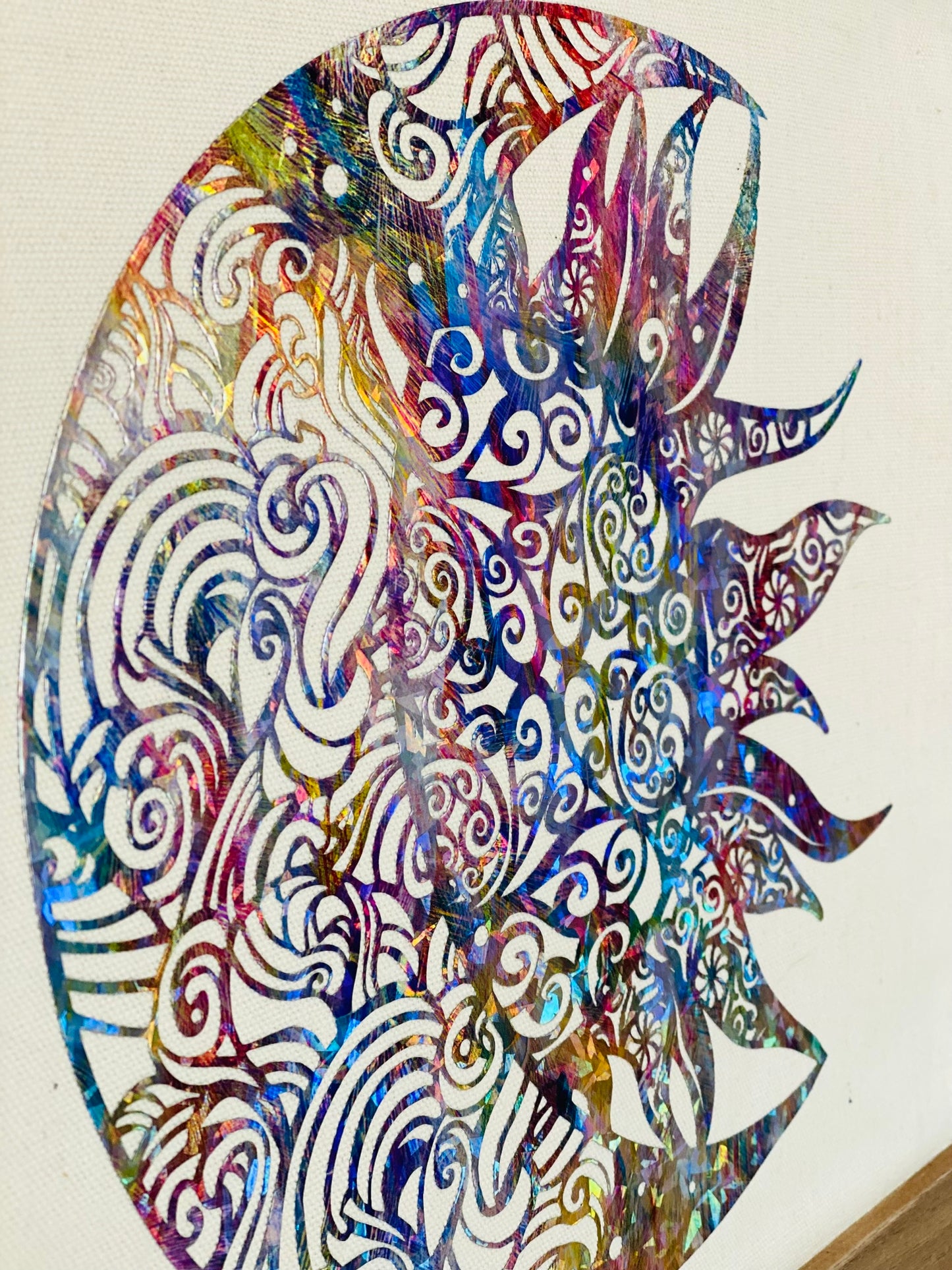 Celestial Rainbow Holographic Wall Hanging