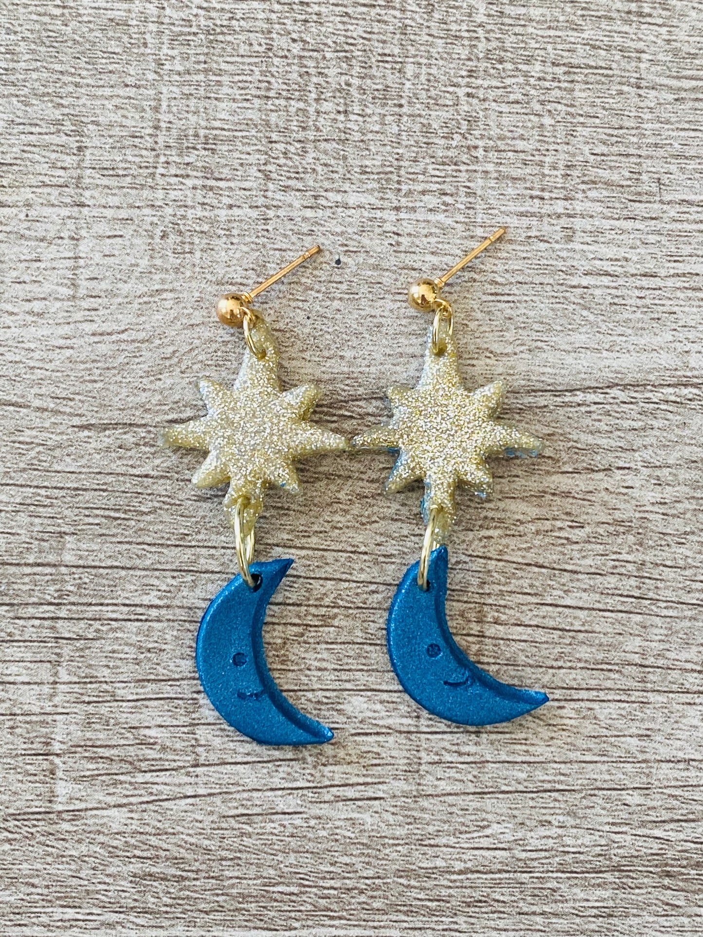 Crescent Moon Midnight Earrings