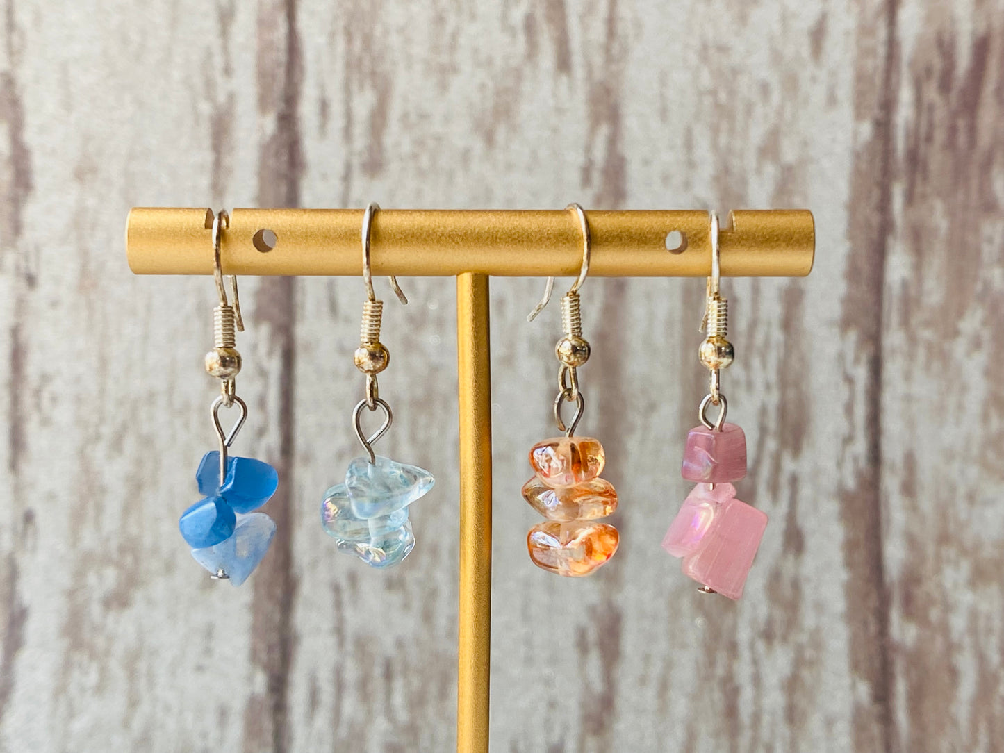Glass Cluster Earrings