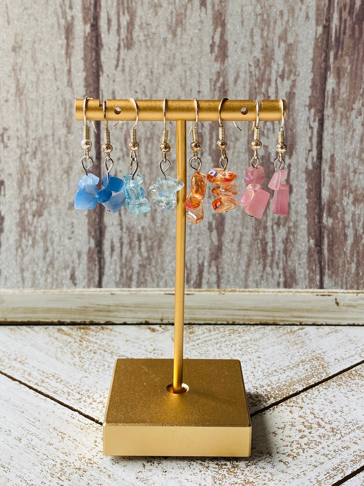 Glass Cluster Earrings