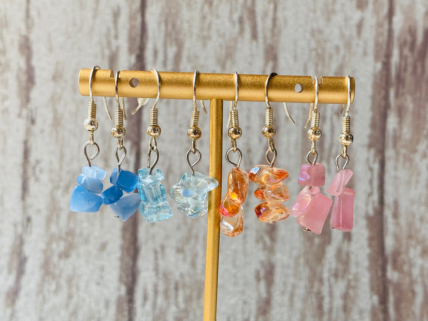 Glass Cluster Earrings