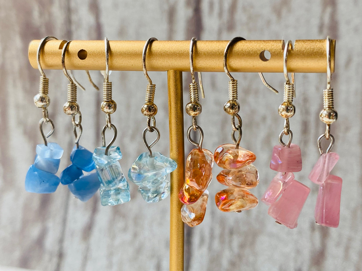 Glass Cluster Earrings