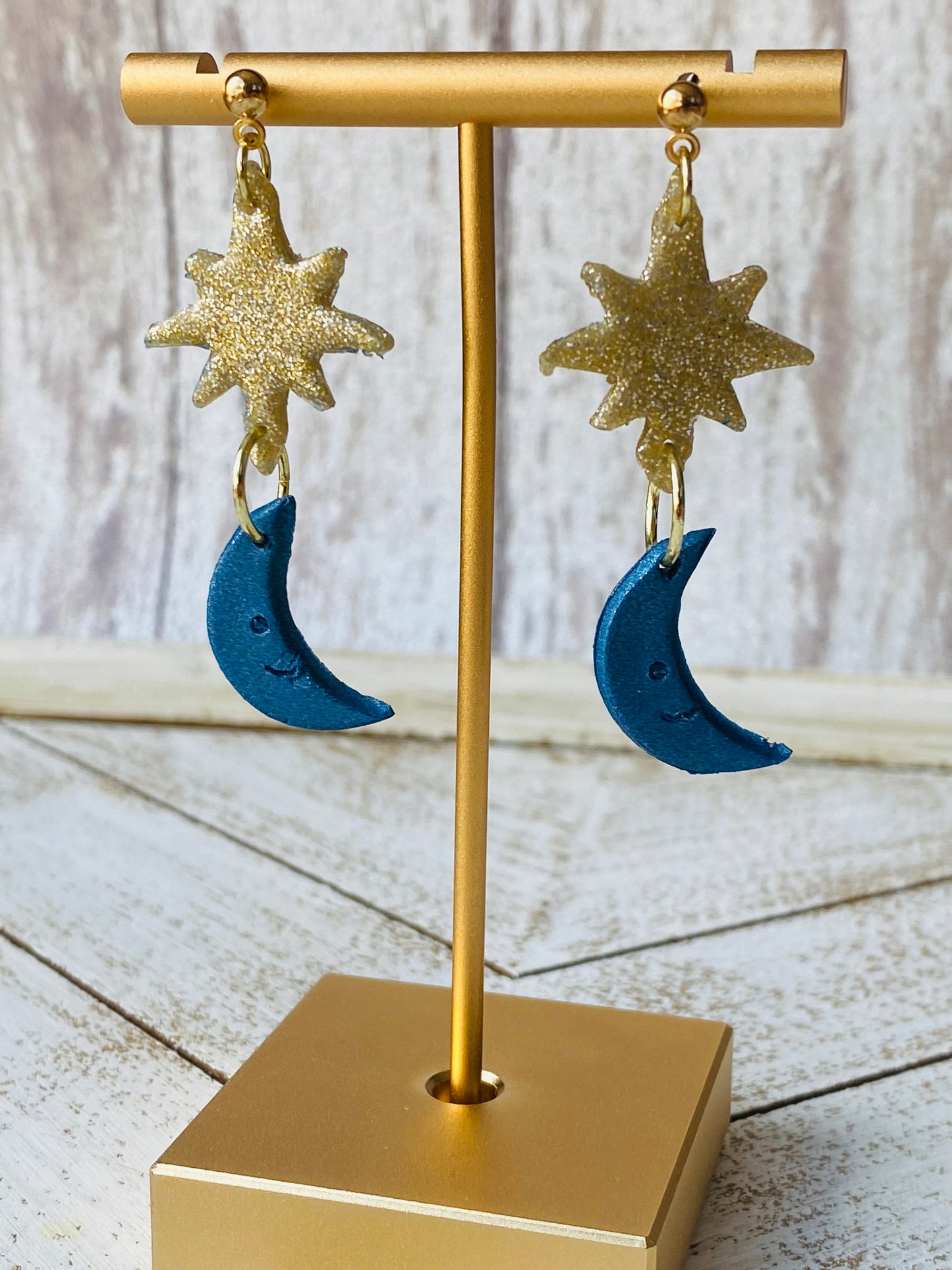Crescent Moon Midnight Earrings